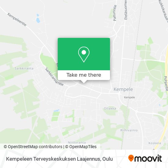 Kempeleen Terveyskeskuksen Laajennus map