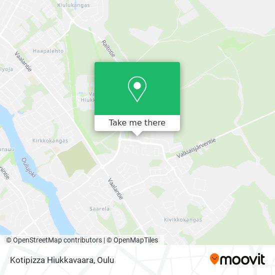 Kotipizza Hiukkavaara map