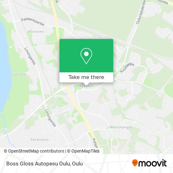 Boss Gloss Autopesu Oulu map