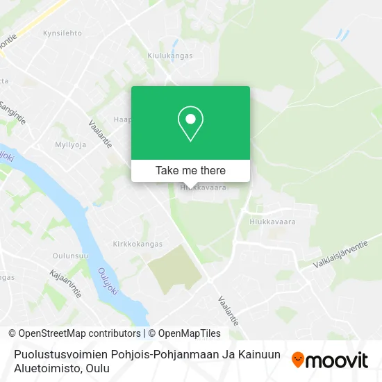 Puolustusvoimien Pohjois-Pohjanmaan Ja Kainuun Aluetoimisto map