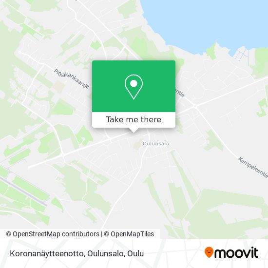 Koronanäytteenotto, Oulunsalo map