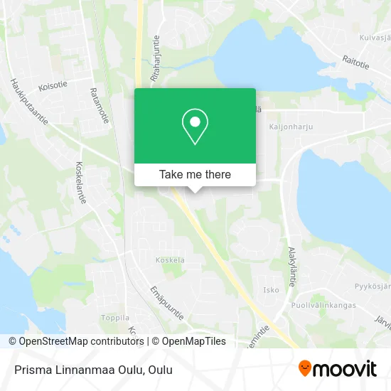 Prisma Linnanmaa Oulu map