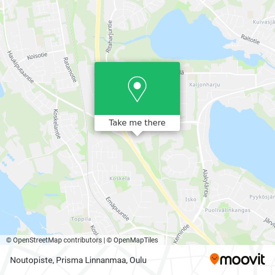 How to get to Noutopiste, Prisma Linnanmaa in Oulu by Bus?