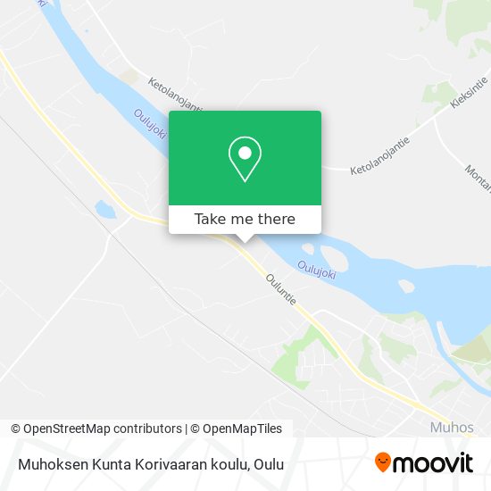 Muhoksen Kunta Korivaaran koulu map