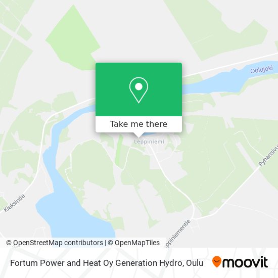 Fortum Power and Heat Oy Generation Hydro map