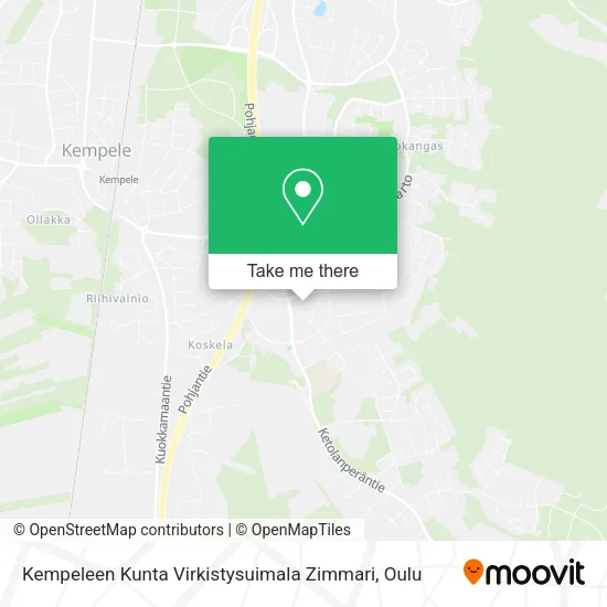 Kempeleen Kunta Virkistysuimala Zimmari map