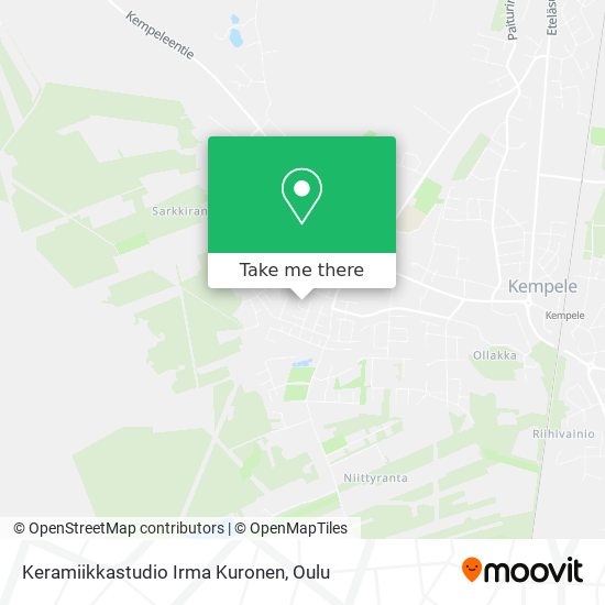 Keramiikkastudio Irma Kuronen map