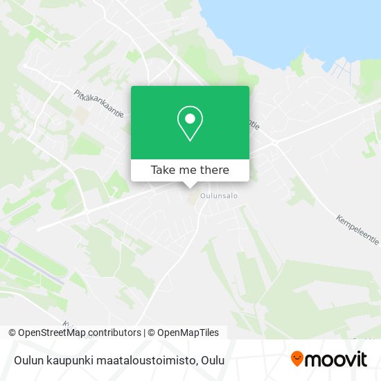 Oulun kaupunki maataloustoimisto map