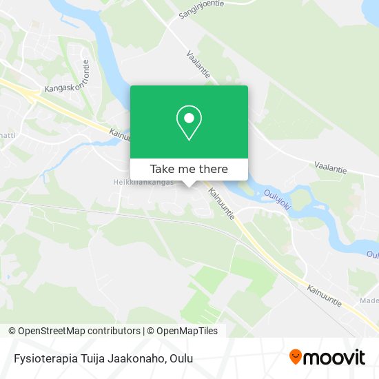 Fysioterapia Tuija Jaakonaho map