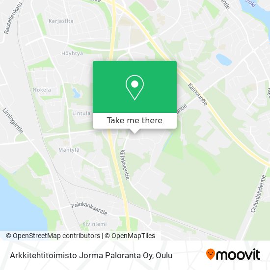 Arkkitehtitoimisto Jorma Paloranta Oy map