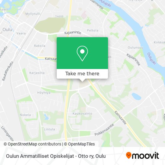 Oulun Ammatilliset Opiskelijat - Otto ry map