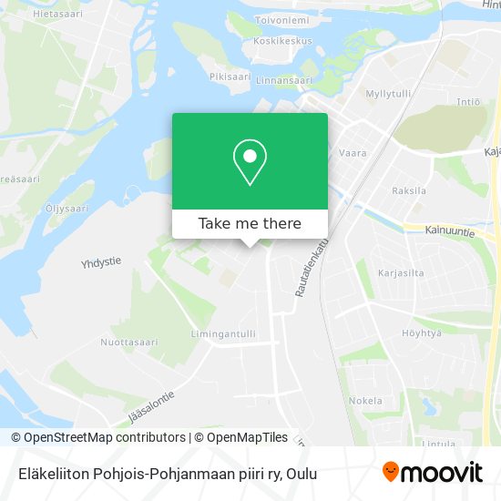 Eläkeliiton Pohjois-Pohjanmaan piiri ry map