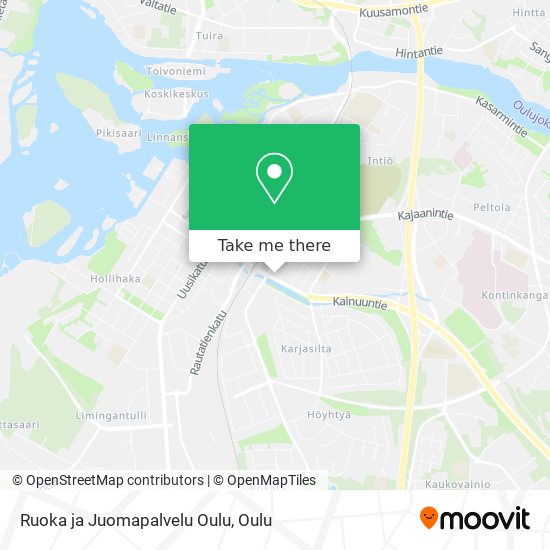 Ruoka ja Juomapalvelu Oulu map