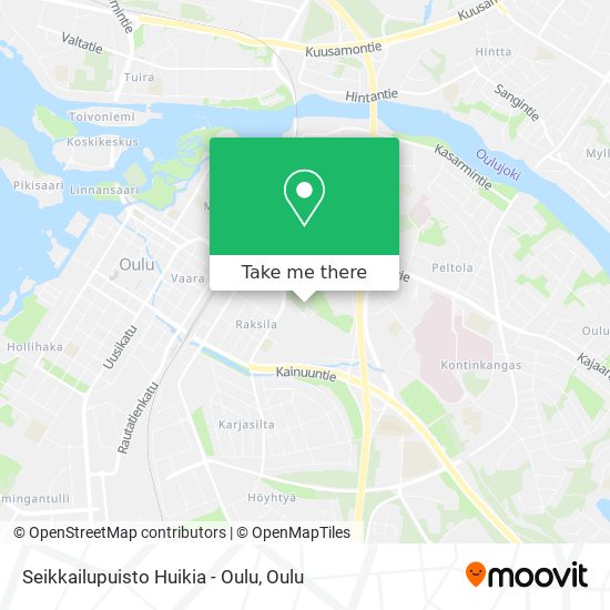 Seikkailupuisto Huikia - Oulu map