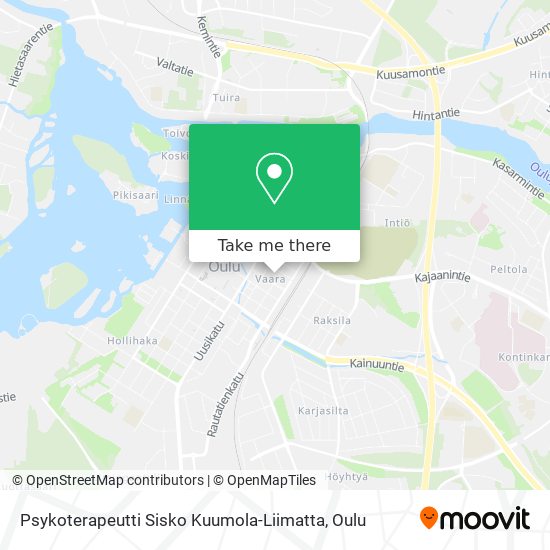 Psykoterapeutti Sisko Kuumola-Liimatta map