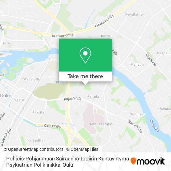 Pohjois-Pohjanmaan Sairaanhoitopiirin Kuntayhtymä Psykiatrian Poliklinikka map