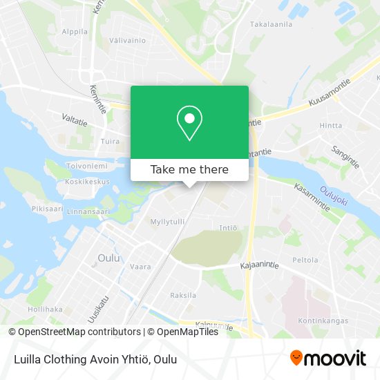 Luilla Clothing Avoin Yhtiö map