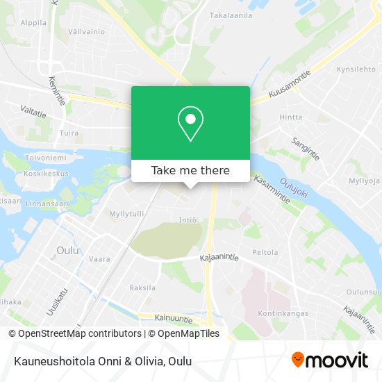 Kauneushoitola Onni & Olivia map