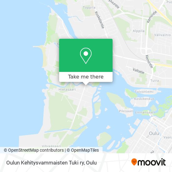 Oulun Kehitysvammaisten Tuki ry map