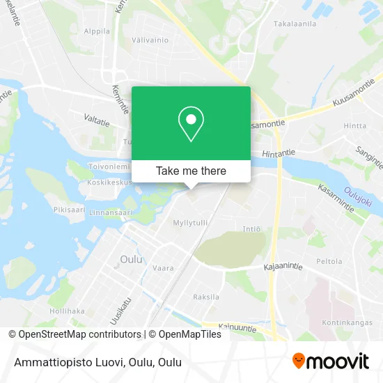 Ammattiopisto Luovi, Oulu map