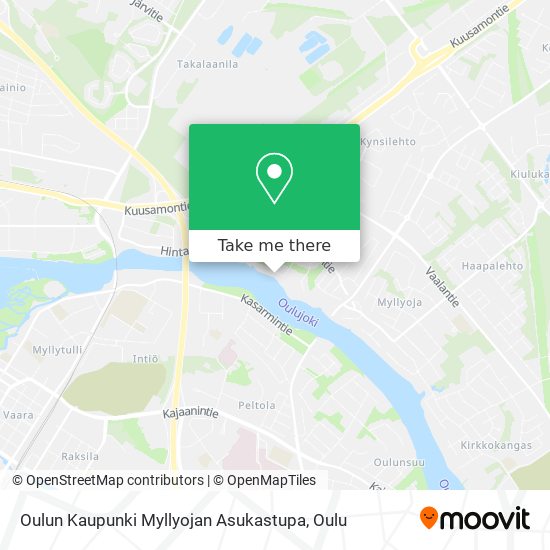 Oulun Kaupunki Myllyojan Asukastupa map