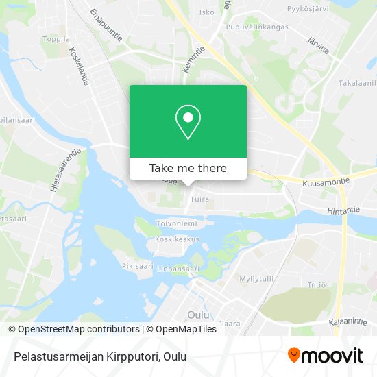 Pelastusarmeijan Kirpputori map