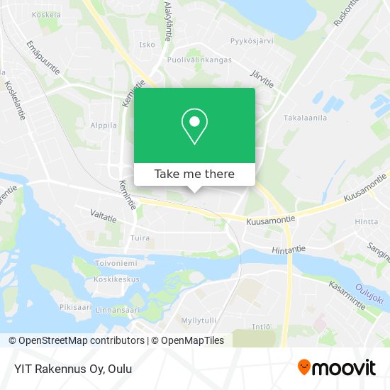 How to get to YIT Rakennus Oy in Oulu by Bus?