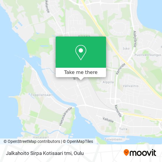 Jalkahoito Sirpa Kotisaari tmi map