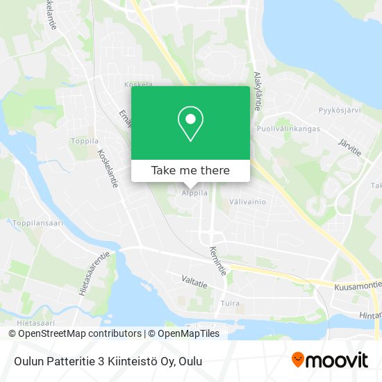 Oulun Patteritie 3 Kiinteistö Oy map
