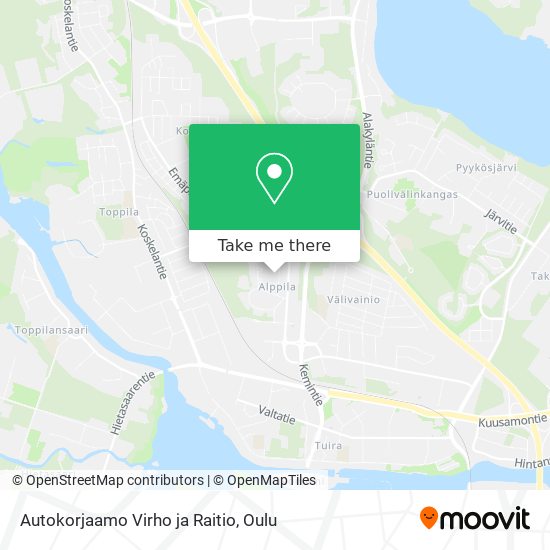 Autokorjaamo Virho ja Raitio map