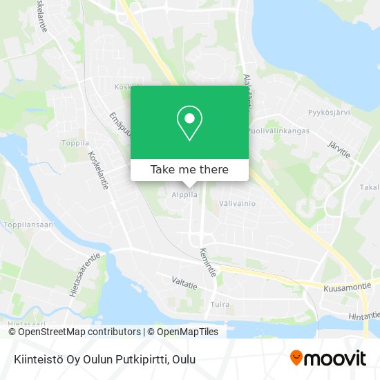 Kiinteistö Oy Oulun Putkipirtti map