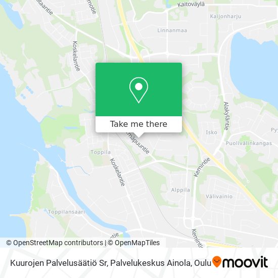 Kuurojen Palvelusäätiö Sr, Palvelukeskus Ainola map