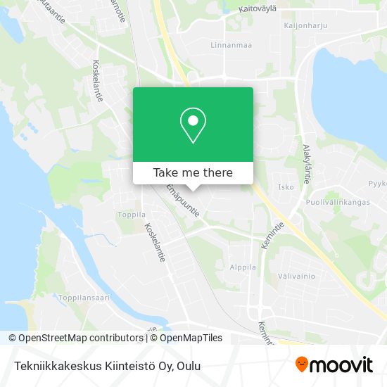 Tekniikkakeskus Kiinteistö Oy map