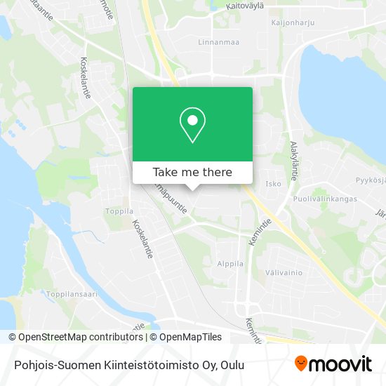 Pohjois-Suomen Kiinteistötoimisto Oy map