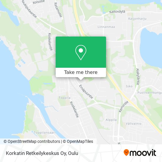 Korkatin Retkeilykeskus Oy map