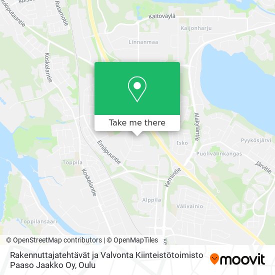 Rakennuttajatehtävät ja Valvonta Kiinteistötoimisto Paaso Jaakko Oy map