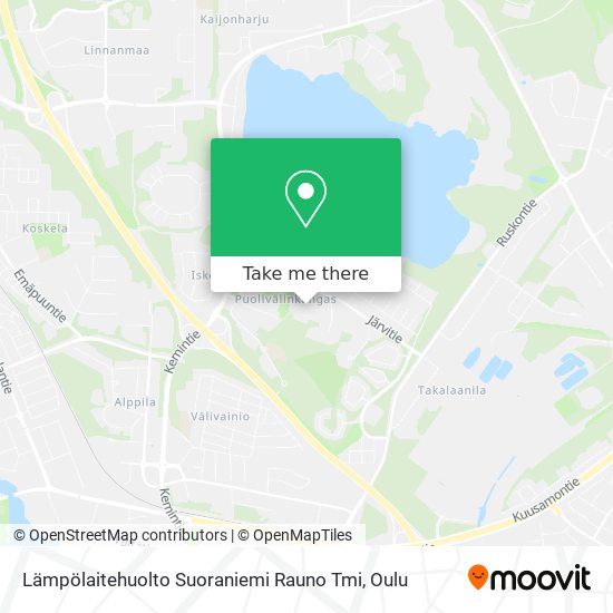 Lämpölaitehuolto Suoraniemi Rauno Tmi map
