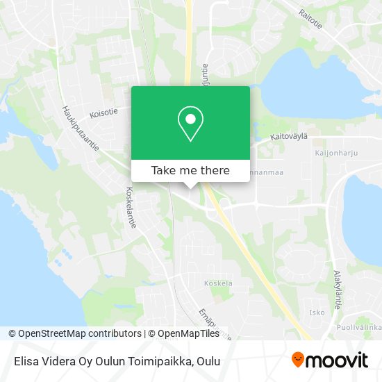 Elisa Videra Oy Oulun Toimipaikka map
