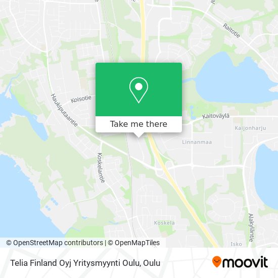 Telia Finland Oyj Yritysmyynti Oulu map