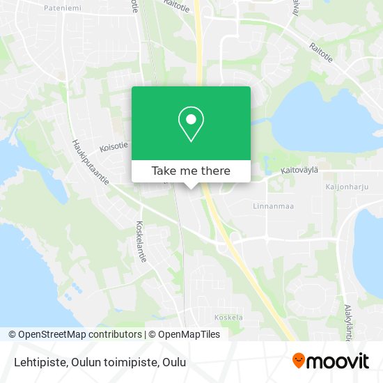 Lehtipiste, Oulun toimipiste map