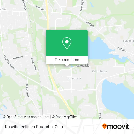Kasvitieteellinen Puutarha map