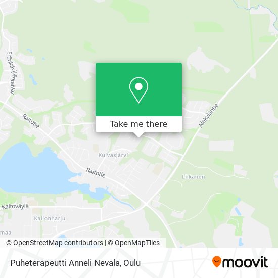 Puheterapeutti Anneli Nevala map