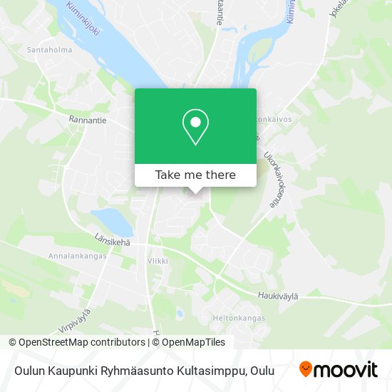 Oulun Kaupunki Ryhmäasunto Kultasimppu map