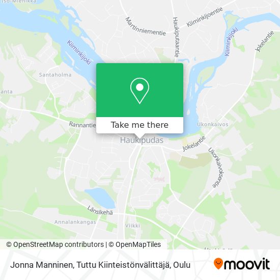 Jonna Manninen, Tuttu Kiinteistönvälittäjä map