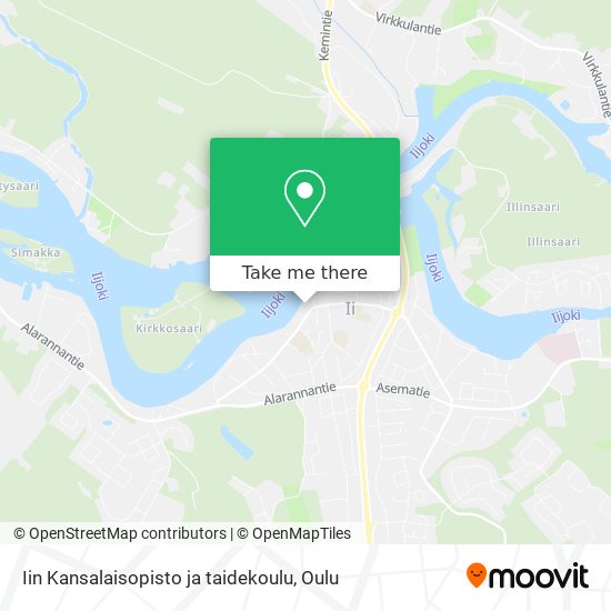 Iin Kansalaisopisto ja taidekoulu map