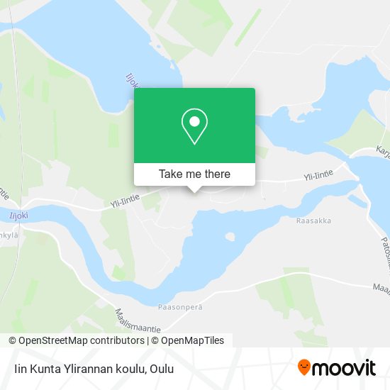 Iin Kunta Ylirannan koulu map