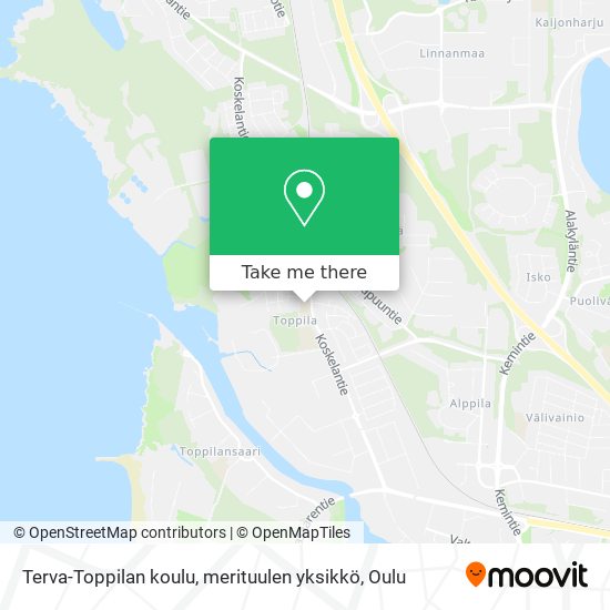 Terva-Toppilan koulu, merituulen yksikkö map