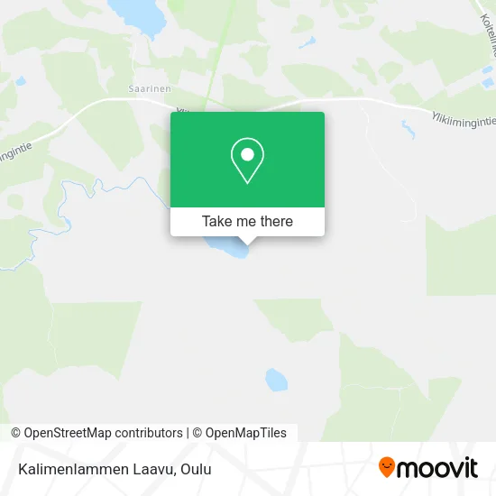 Kalimenlammen Laavu map