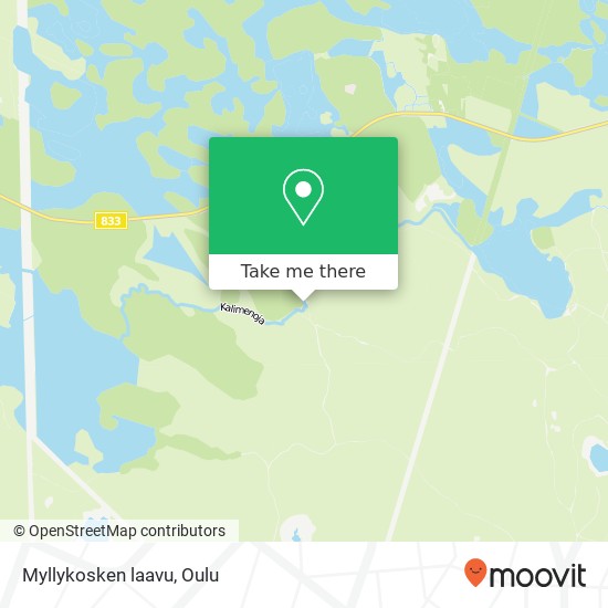 Myllykosken laavu map