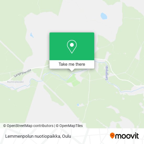 Lemmenpolun nuotiopaikka map